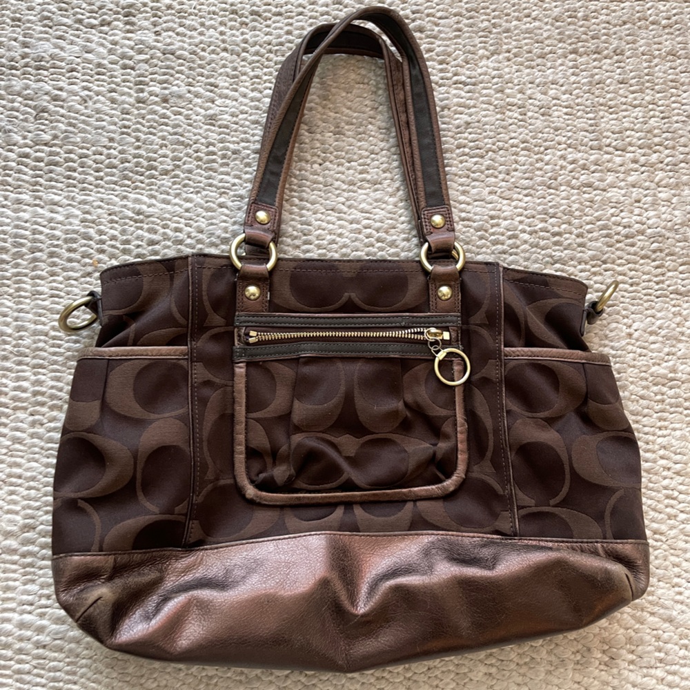 Coach monogram Brown vintage Bag